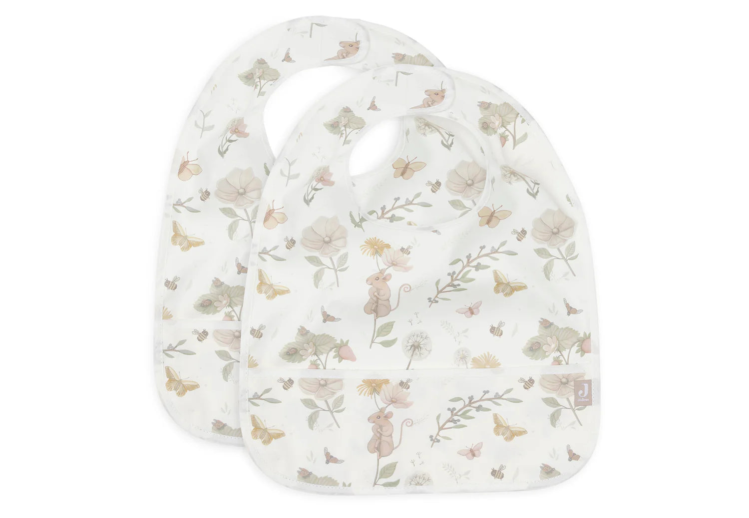 Jollein Slabber Dreamy Mouse Twee Stuks 